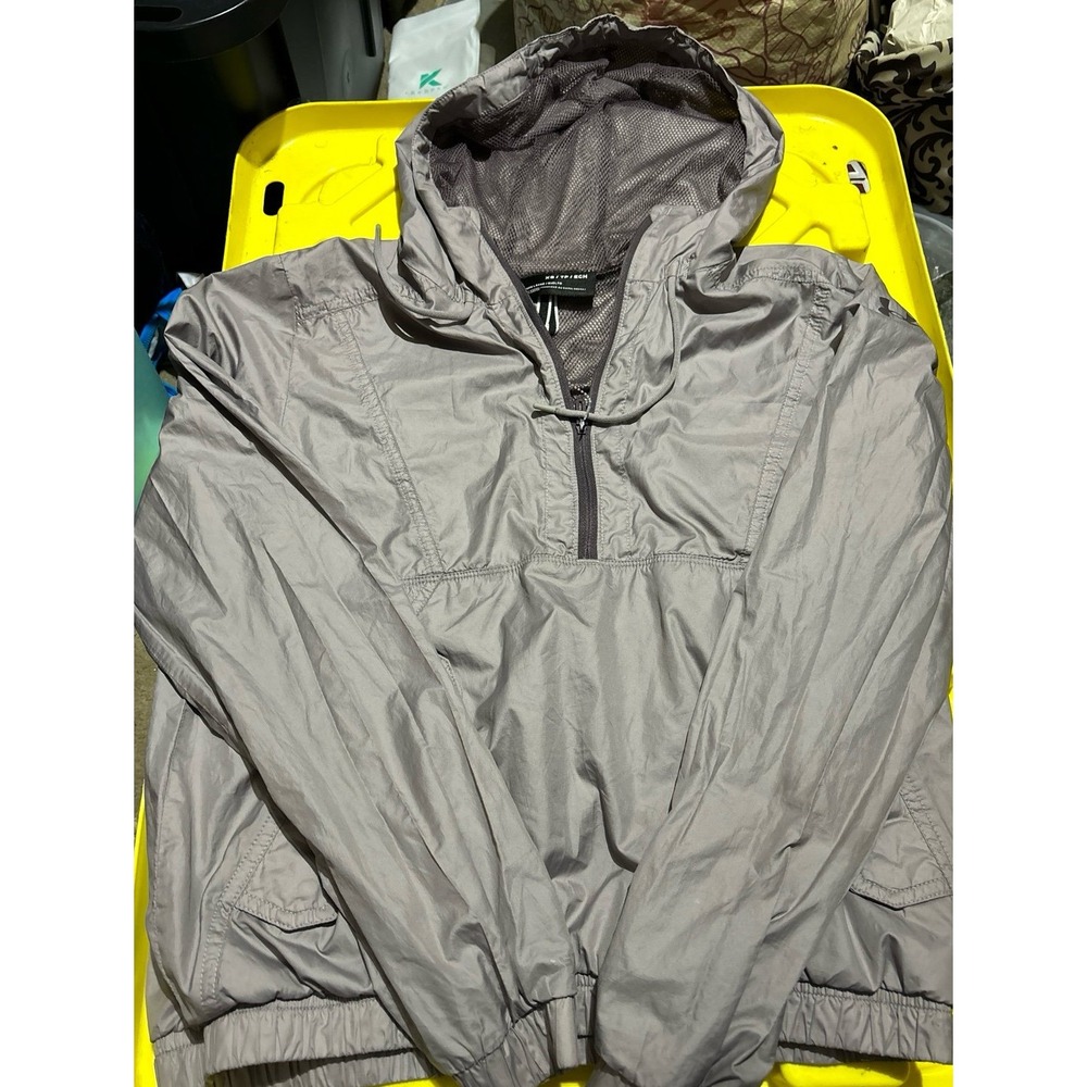 Under Armour Women's Gray Ultra Lightweight Loose Fit Windbreaker Jacket, XS